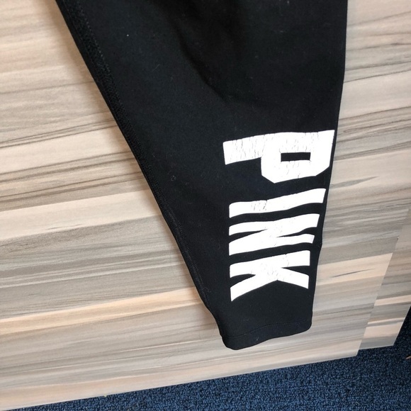 Pink Victoria’s Secret tropical leggings size small blue stretchy workout pants​ - Picture 5 of 7